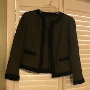 Olive Green with Black trim Jacket